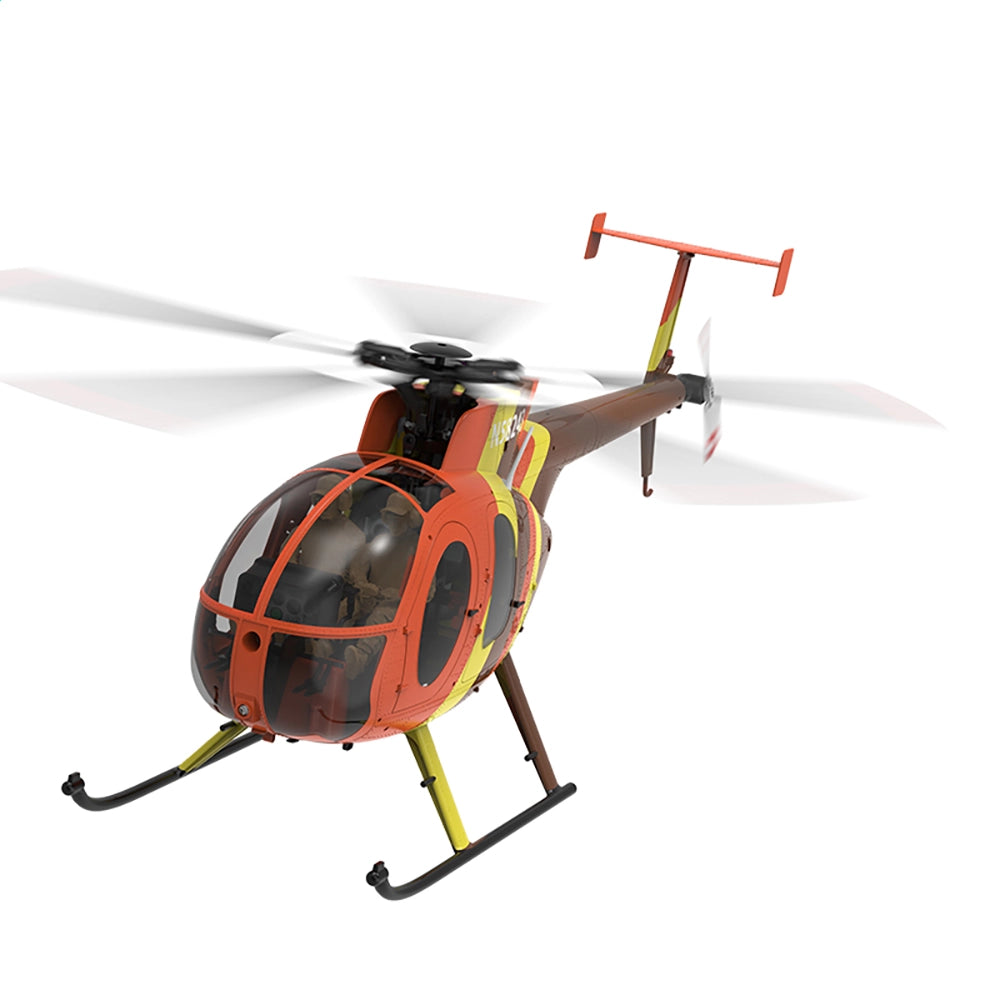 YUXIANG F118S MH-6 Little Bird 250-Class 1/16 Scale FPV 5-Blade Flybarless GPS RTF RC Military Helicopter