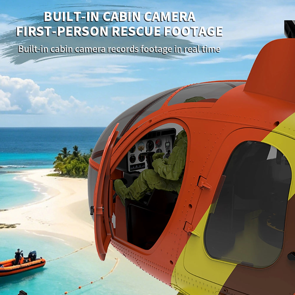 YUXIANG F118S MH-6 Little Bird 250-Class 1/16 Scale FPV 5-Blade Flybarless GPS RTF RC Military Helicopter