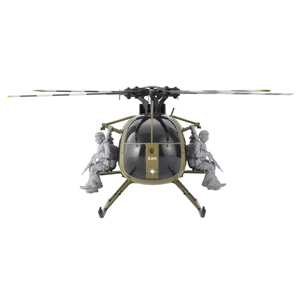 RCERA C189S MD500 Bird RC Helicopter 1:28 Dual Brushless Pneumatic High Optical Flow Positioning Helicopter