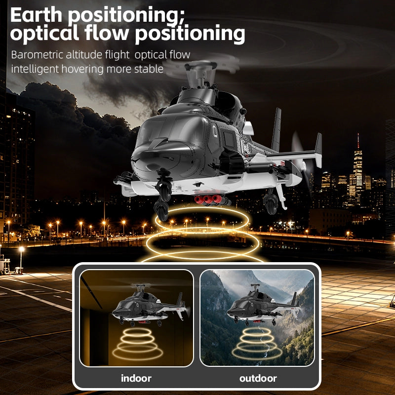 YUXIANG F02 Airwolf RC Helicopter Auto Stabilized  6CH 6-Axis Gyro Stabilization Optical Flow Positioning Helicopter