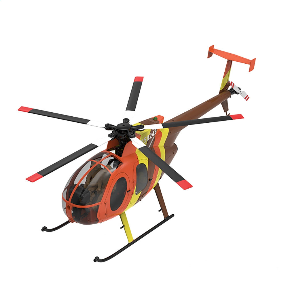 YUXIANG F118S MH-6 Little Bird 250-Class 1/16 Scale FPV 5-Blade Flybarless GPS RTF RC Military Helicopter