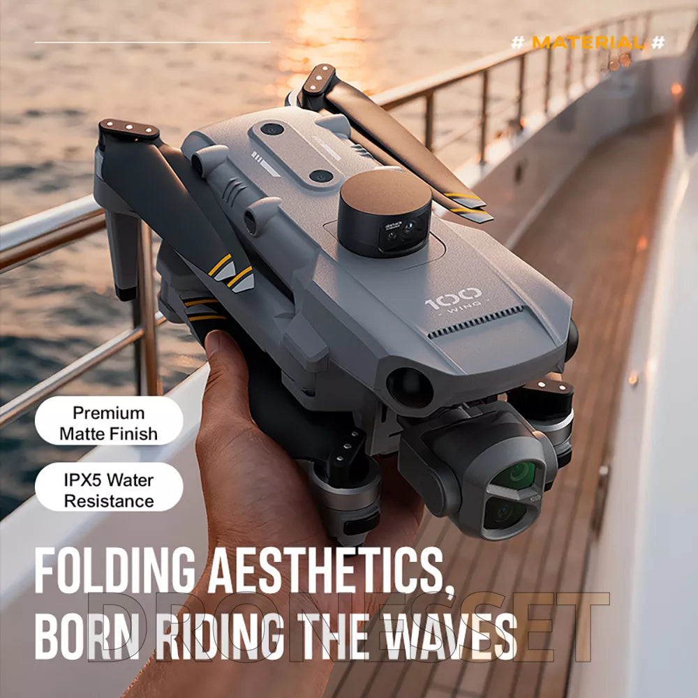 SMRC WING100 Upgraded version 8K Drone 3-Axis Gimbal Obstacle Avoidance 5G GPS Quadcopter Optional Screen Remote Control