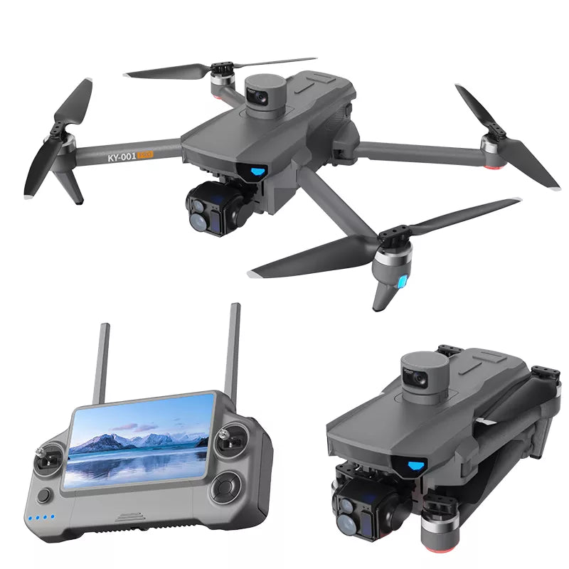 KY001 PRO 8K Drone 3-Axis Gimbal Intelligent Obstacle Avoidance 5G GPS Large size Quadcopter with Screen Remote Control