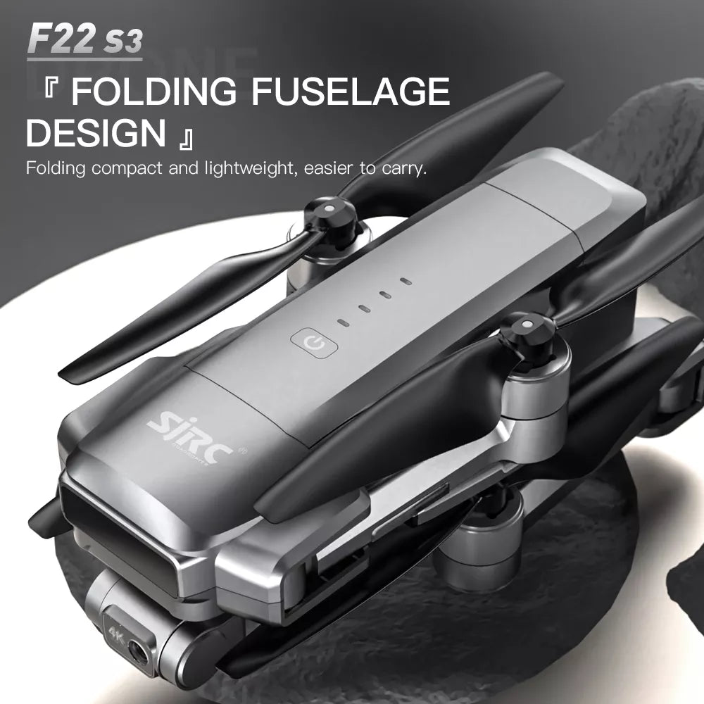 SJRC F22 S3 PRO 4K Drone 3-Axis Gimbal 6KM Repeater Digital FPV EIS HD Camera Obstacle Avoidance GPS 5G Quadcopter