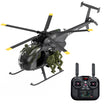 YUXIANG F118S MH-6 Little Bird 250-Class 1/16 Scale FPV 5-Blade Flybarless GPS RTF RC Military Helicopter