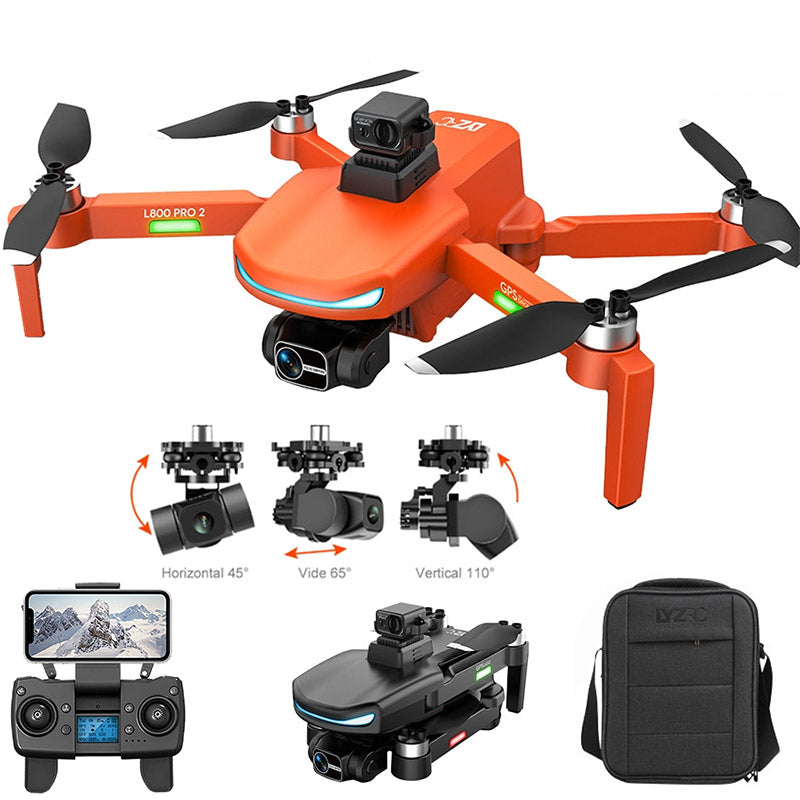 4K Drone 3-Axis Gimbal L800 Pro2 GPS Dual HD Drones 360° Obstacle Avoidance 5G WiFi RC Quadcopter