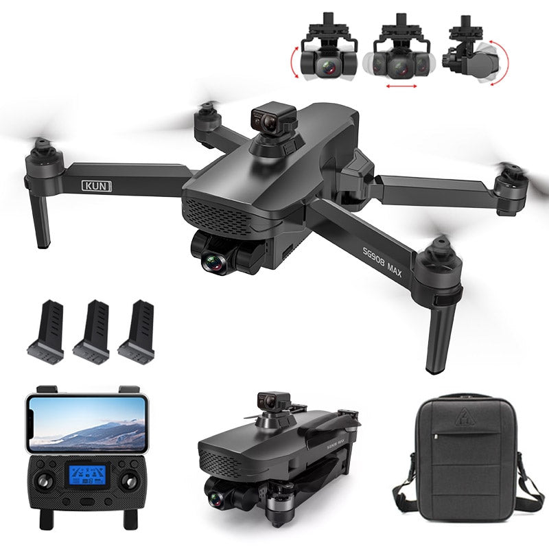 4K Drone 3-Axis Gimbal Camera ZLL SG908 MAX 3KM FPV Brushless GPS 5G WIFI Professional Quadcopter
