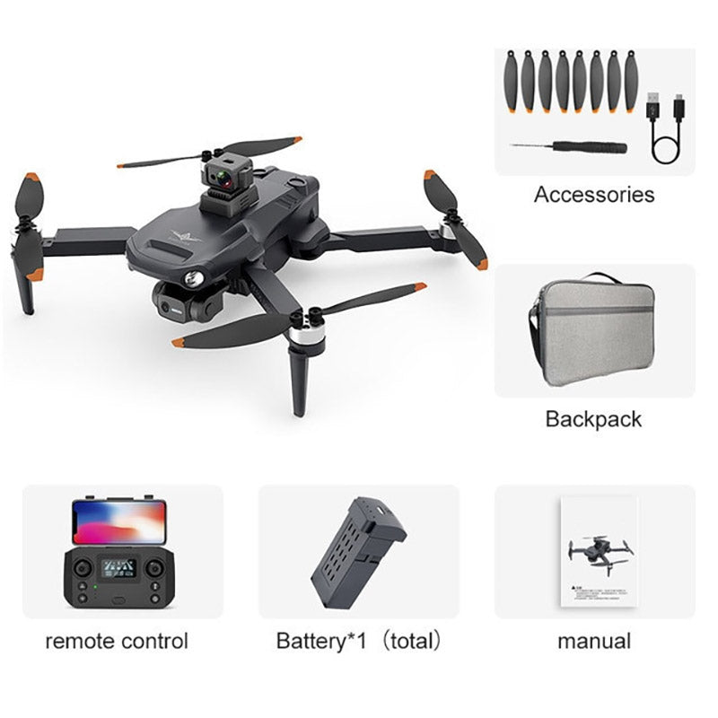 KF106 MAX 3-Axis Gimbal Drone 4K EIS Camera 360° Obstacle Avoidance GPS 5G WIFI Brushless Motor RC Quadcopter