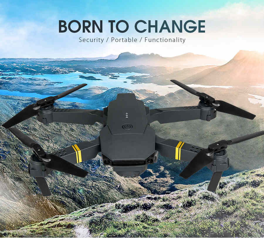Mini Drone WIFI 4k FPV Wide Angle Hight Hold Mode Foldable Arm RC Quadcopter