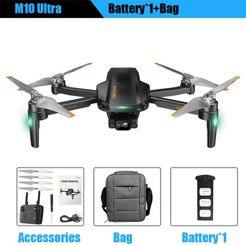 RC Drone XMR/C M10 Ultra 4K 3-Axis EIS Gimbal 360° Obstacle Avoidance 5G WIFI GPS 5KM FPV Brushless Foldable Quadcopter