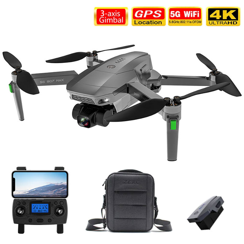 ZLL SG907 MAX 4K Drone 3-Axis Brushless Quadcopter | dronesset