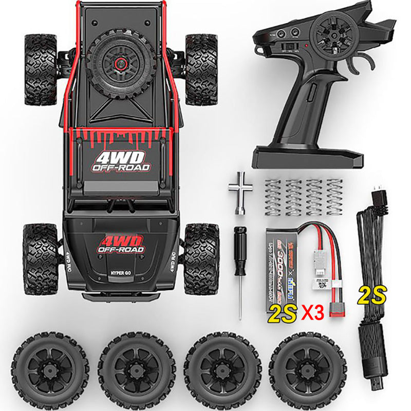 MJX Hyper Go 14209 14210 V2.0 1/14 Waterproof High-Speed Brushless RC Car 4WD Off-Road Racing Electric Truck Metal Chassis