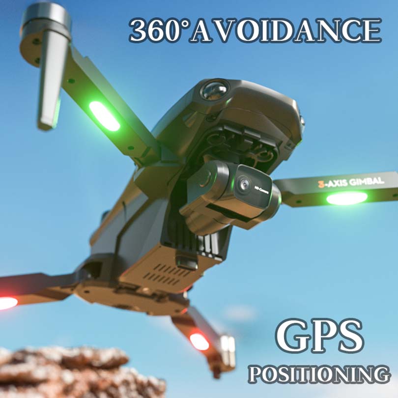 X38 Pro 6k Drone 3-Axis Gimbal HD Camera Aerial Photography Obstacle Avoidance Brushless Foldable Quadcopter