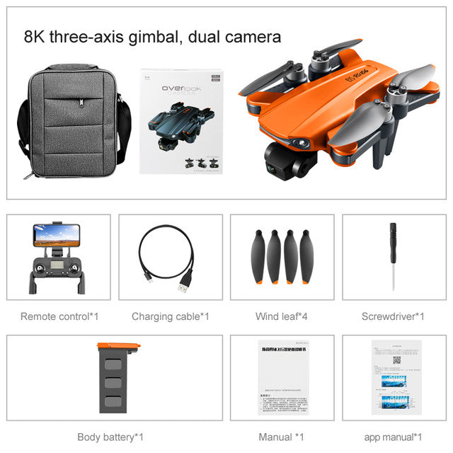 RC Drone RG106 PRO 3-Axis Mechanical Gimbal Obstacle Avoidance 5G WIFI 1KM FPV GPS 8K ESC Camera Brushless Quadcopter
