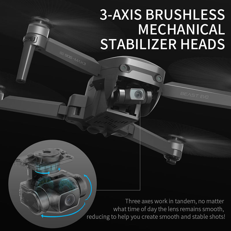 ZLL Beast EVO SG906 MAX3 RC Drone Upgrade Visual Obstacle Avoidance 3-Axis Gimbal 4K Camera GPS 5G WIFI Professional Quadcopter