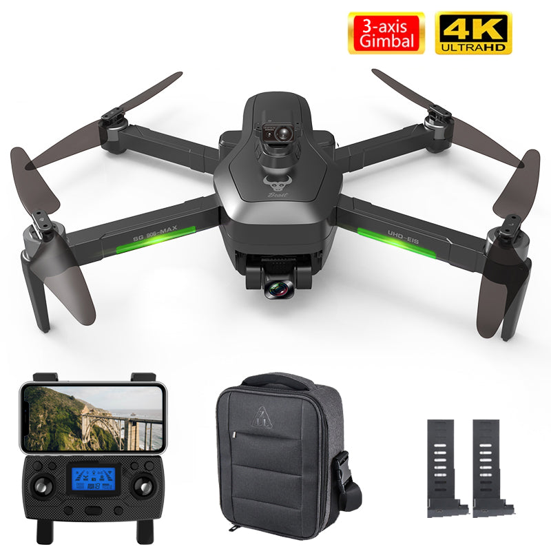 Drone x3tb sg 906 pro 4k outlet com gimbal e zoom de 50x