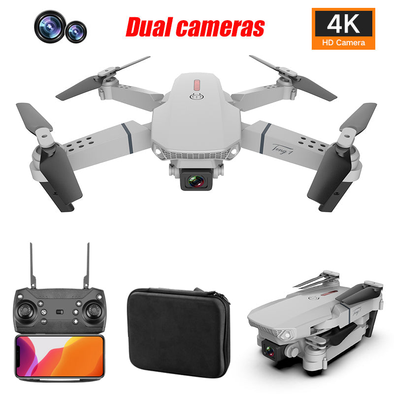 E88 Pro Drone with 4K Camera, WiFi FPV 1080P HD Dual Foldable RC