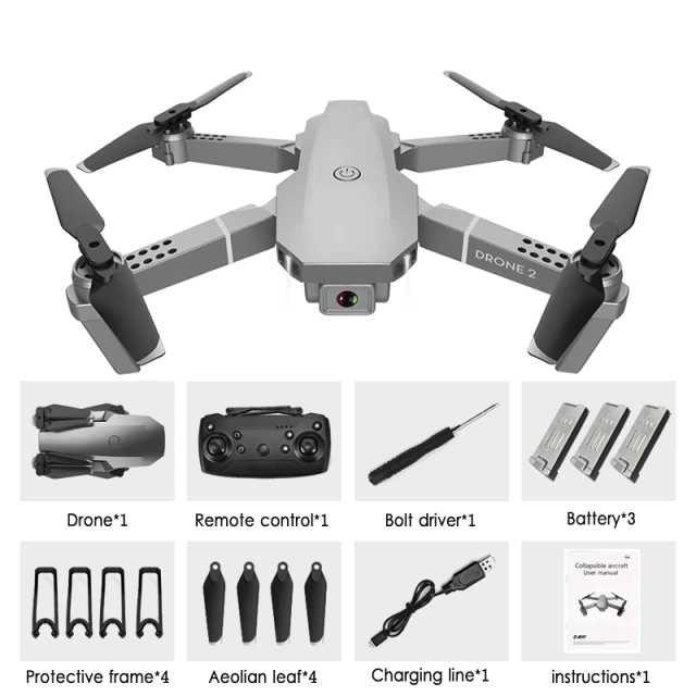 Drone E68 Pro Mini FPV Drone 4K 1080P WiFi Camera Height Hold Foldable Quadcopter