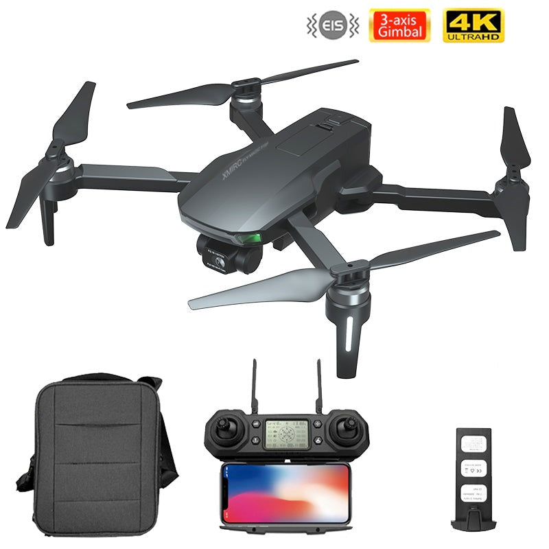 XMR/C M9 4K Drone GPS 5G WiFi HD Camera EIS 3-Axis Gimbal Obstacle Avoidance Brushless with Megaphone/Thrower