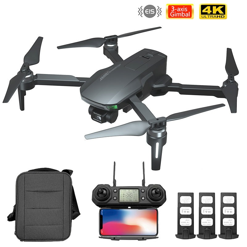 XMR/C M9 4K Drone GPS 5G WiFi HD Camera EIS 3-Axis Gimbal Obstacle Avoidance Brushless with Megaphone/Thrower