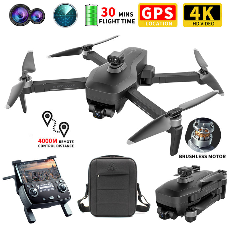 4K Drone ZLL SG906 MAX2 3-Axis Gimbal Camera GPS 5G WIFI Professional Obstacle Avoidance Quadcopter