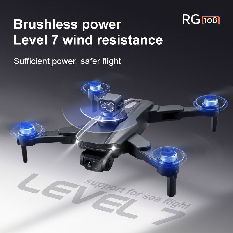 NEW Drone RG108 MAX GPS 4K Dual HD Camera FPV 3Km Aerial Photography Brushless Motor Quadcopter