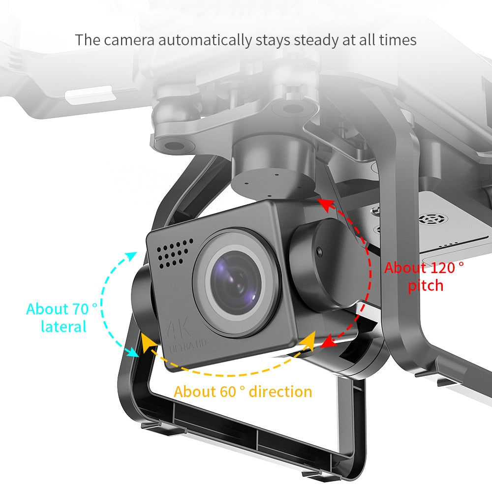 RC Drone SJRC F7 PRO 4K 3-Axis Gimbal HD Camera Professional Brushless GPS 5G WiFi Quadcopter